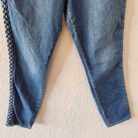 Frame Denim Le High Skinny Braided Leg Jeans sandbar size 32 - Picture 11 of 14